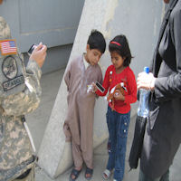 Child receives a picture of herself